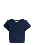Tommy Hilfiger - Essential Rib Top Ss - L&uuml;hikeste varrukatega - 164