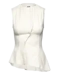 Weekday - Sleeveless Asymmetric Peplum Top - Varrukateta - 34