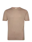 Davida Cashmere - Man Fine Knit T-Shirt - L&uuml;hikeste varrukatega - S