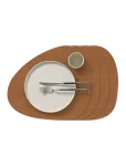 LIND DNA - 4-Set Table Mat Curve L Corduroy - Lauamatid - 37X44CM