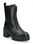 Calvin Klein - Chunky Heeled Zip Boot Lth - Kontsaga poolsaapad - 41 x 41