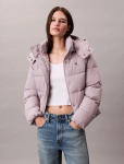 Calvin Klein Jeans - Matte Monologo Mw Short Puffer - Polsterdatud jakid - L