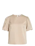 Vila - Viellette 2/4 Satin Puff Top - Noos - L&uuml;hikeste varrukatega - 34