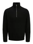 Jack & Jones - Jorsoho Ollie Knit Half Zip Sn - Poolpika lukuga džemprid - M