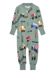 Geggamoja - Bamboo Two Way Zip Pyjamas - Pidžaama kombinesoonid - 74/80