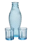 Serax - Set Carafe + 2 Glasses M Green Fish&Fish - Joogiklaasid - 85 CL