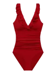 Lauren Ralph Lauren Swimwear - Lrl Beach Club Ruffle Surplice Uw S - Ujumisriided - 42