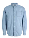 Jack & Jones - Jjebrook Jjoxford Shirt Akm 990 Noos - Teksas&auml;rgid - S
