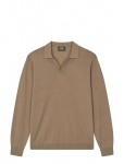 Mads N&oslash;rgaard - Cotton Lino Theo Polo Ls Knit - Pikkade varrukatega - XXL