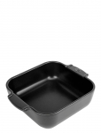 Peugeot - Appolia Firkantet Ovnfad 21 Cm Satin Sort - Ahjuvormid - 21 CM