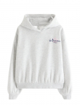 Lindex - Sweatshirt With Hood And Print - Kapuutsiga pusad - 128
