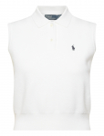 Polo Ralph Lauren - Cotton Cropped Sleeveless Polo Sweater - Džemprid - XL