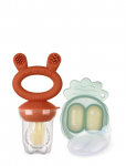Haakaa - Haakaa Food Feeder + Mini Nibble Tray - Copper - Beebitoidu konteinerid - ONE SIZE