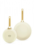 Greenpan - Padova Reserve Stekpanneset 2 Delar 20 Cm+26 Cm Cream White - Praepannid - ONE SIZE