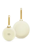 Greenpan - Greenpan Padova Reserve 2-Piece Frypan Set 20Cm + 26Cm Cream White - Praepannid - ONE SIZE