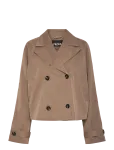 Pieces - Pcscarlett Ls Short Trenchcoat Noos Bc - Vihmamantlid - XL