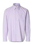 Selected - Slhrlxhotel Amour Emb Ls Shirt - Triibulised s&auml;rgid - L