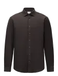 Lindbergh Black - 1927: Cashmere Touch Soft Collar Shirt Wf L/S - &Auml;ris&auml;rgid - XXL