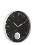 KARLSSON - Wall Clock Grato Pendulum Black W. Warm Grey - Seinakellad - &Oslash; 40.6 CM