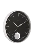 KARLSSON - Wall Clock Grato Pendulum Black W. Warm Grey - Seinakellad - &Oslash; 40.6 CM