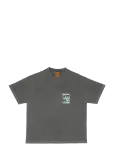 Nudie Jeans - Koffe T-Shirt Lifetracks Iii Antracite - L&uuml;hikeste varrukatega - M