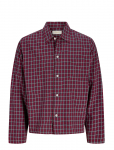 Jack & Jones - Jorsavona Austin Dobby Shirt Ls Stydss26 - Ruudulised s&auml;rgid - XL