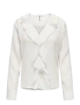 ONLY - Onlisa Ls V-Neck Frill Top Wvvn - Pikkade varrukatega - S