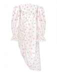 Sleeper - Atlanta Linen Dress With Rose Detail In Roses - P&otilde;lveni ja midi - XL