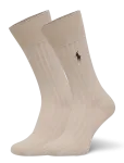 Polo Ralph Lauren - Ribbed Cotton-Blend Trouser Sock 2-Pack - Tavalised sokid - 39-42