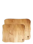 Aida - Raw Teak - Cuttingboard Set 2 Pcs - L&otilde;ikelauad - ONE SIZE