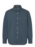 American Eagle - Postal Navy Oversized Csc Garment Dye Poplin Shirt - Vabaaja s&auml;rgid - M