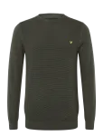 Lyle & Scott - Panelled Waffle Crew Neck Jumper - &Uuml;mara kaelusega - L
