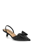 Bianco - Biakristin Kitten Heel Bow Slingback Rhinestone Satin - Kontsaga slingback-kingad - 36