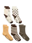 Minymo - Socks W. Pattern (5-Pack) - Sokid - 15\18