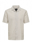 ONLY & SONS - Onscaiden Ss Solid Resort Linen Shirt - L&uuml;hikeste varrukatega - XXL