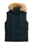 Superdry - Vintage Everest Faux Fur Gilet - Polsterdatud vestid - XL