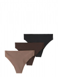 Lindex - 3-Pack High Waist Thong Sports Briefs - Stringid - S
