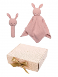 JaBaDaBaDo - Baby Gift Bunny Rattle Pink - Beebide kinkekomplektid - ONE SIZE