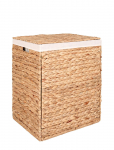 House Nordic - Siva - Laundry Basket, Water Hyacinth, Natural, 43X32X55 Cm - Pesukorvid - 32X43X55CM