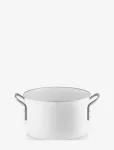 Eva Trio - White Line Pot 3.8 L 20 Cm Ceramic Slip-Let&reg; Coating - Ahjuvormid - 3.8 L