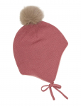 Minymo - Hat W. Detachable Fake Fur - Kootud m&uuml;tsid - 9-12M
