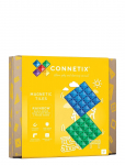 Connetix - Rainbow Blue & Green Base Plate Pack 2 Pieces - Ehituskomplektid - ONE SIZE