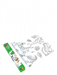 MierEdu - Giant Colouring Scroll - Dino - V&auml;rvimis- ja meisterdamisraamatud - ONE SIZE