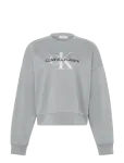 Calvin Klein Jeans - Ls Monologo Fr Terry Rlxd Crew - Dressipluusid - XXS