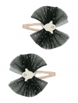 Mimi & Lula - 2 Clic Clacs - Ghost Tulle Halloween - Juukseklambrid - ONE SIZE