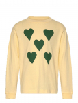 THE ANIMALS OBSERVATORY - Hearts Yellow Dof Lonf Sleeve T-Shirt - Pikkade varrukatega T-s&auml;rgid - 8 Y