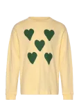 THE ANIMALS OBSERVATORY - Hearts Yellow Dof Lonf Sleeve T-Shirt - Pikkade varrukatega T-s&auml;rgid - 8 Y
