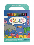 Ooly - Crayons And Colouring Book - Sea Life - Carry Along - Pliiatsid - ONE SIZE