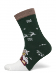 Happy Seasons - Santa Claus Is Coming To Town Socks Navy - Tavalised sokid - 40-47