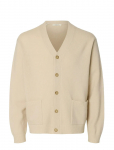 Selected - Slhcoba Ls Knit Relaxed V-Neck Cardigan - Kardiganid - XXL